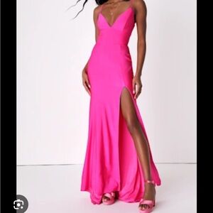 B Darlin Vibrant Red Maxi Dress